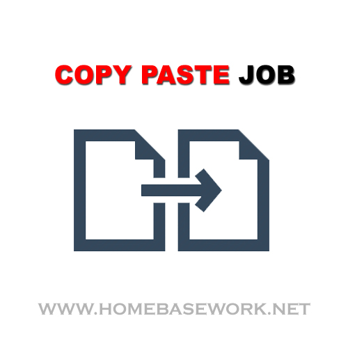 Online Copy Paste Jobs Work From Home
